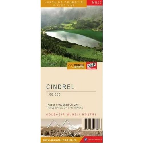 Cindrel Mountains, hiking map - Munţii Noştri