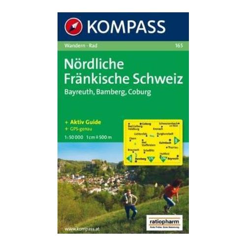 Frank-Svájc (észak) turistatérkép (WK 165) - Kompass