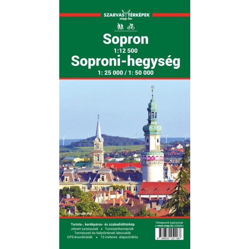 Sopron, Soproni-hegység térkép - Szarvas