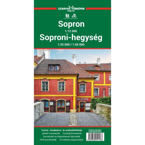 Sopron, Soproni-hegység térkép - Szarvas