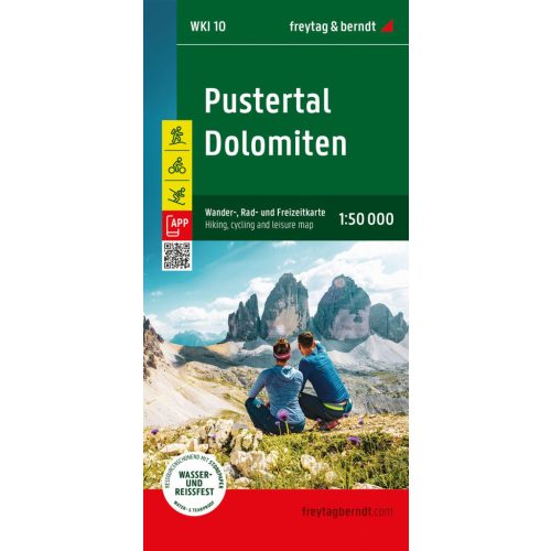 Pustertal, Dolomitok turistatérkép (WKI 10) - Freytag-Berndt