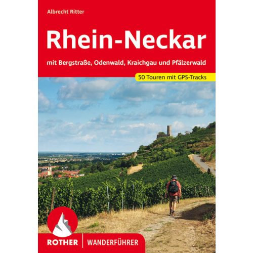 Rajna–Neckar, német nyelvű túrakalauz - Rother