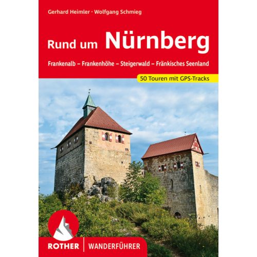 Nürnberg környéke, német nyelvű túrakalauz - Rother