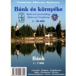 Bánk and environs, hiking map - Schwarcz