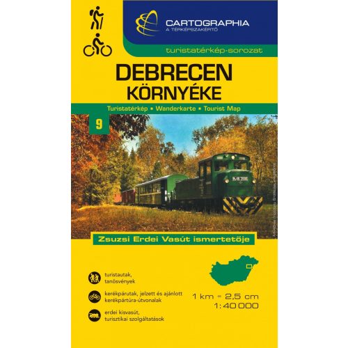 Debrecen and environs, hiking map - Cartographia