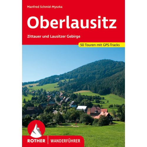 Oberlausitz, német nyelvű túrakalauz - Rother