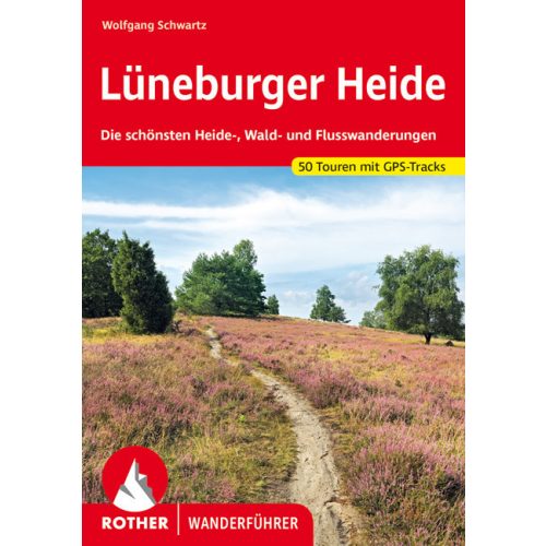 Lüneburger Heide, német nyelvű túrakalauz - Rother