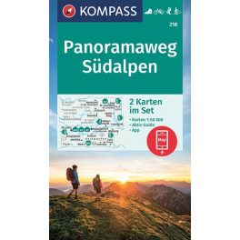   Panoramaweg Südalpen turistatérkép szett (WK 218) - Kompass