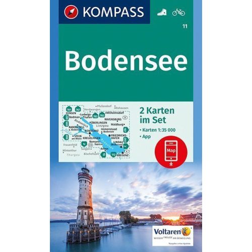 Bodensee turistatérkép (WK 11) - Kompass