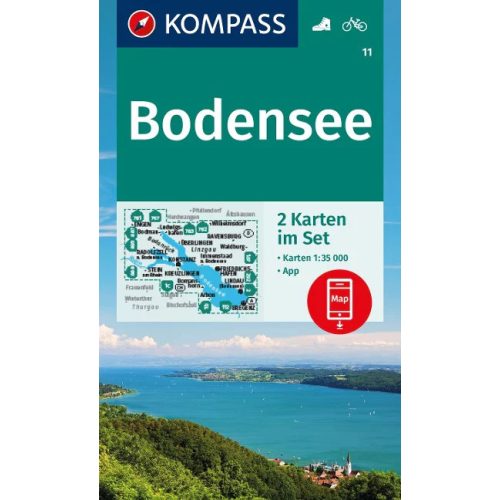 Bodensee turistatérkép szett (WK 11) - Kompass