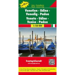   Veneto, Udine, Venice & Padua, travel map - Freytag-Berndt Top 10 Tips