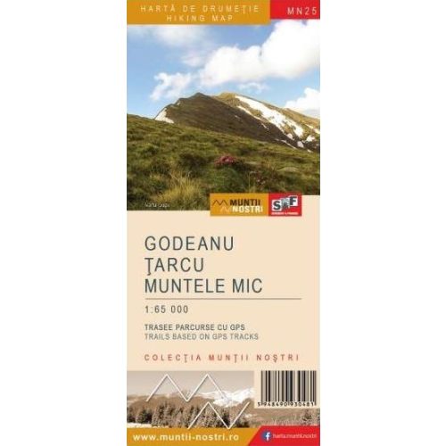 Godeanu, Ţarcu & Muntele Mic, hiking map - Munţii Noştri