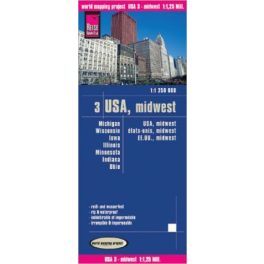 USA (3): Közép-Nyugat térkép - Reise Know-How