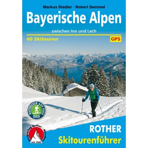 Bavarian Alps, ski touring guide in German - Rother