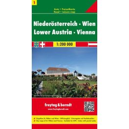Alsó-Ausztria, Bécs autótérkép - Freytag-Berndt