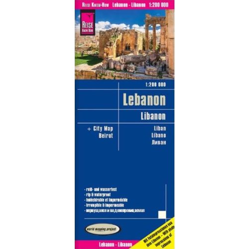 Lebanon, travel map - Reise Know-How