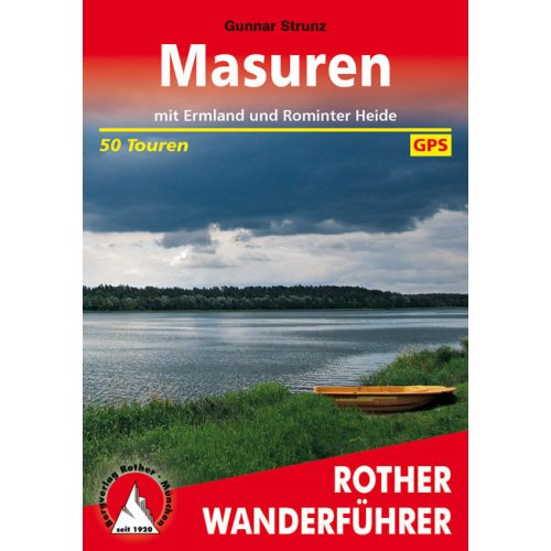 Mazuria, német nyelvű túrakalauz- Rother
