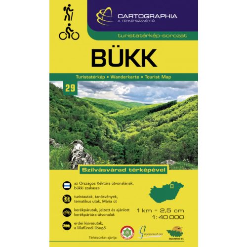 Bükk, hiking map - Cartographia