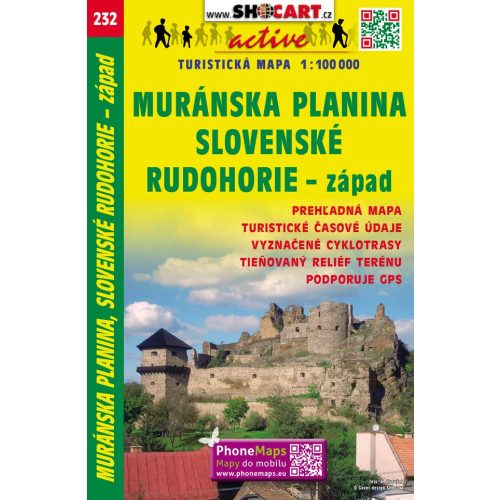 Murányi-fennsík, Gömör-Szepesi-érchegység (nyugat) turistatérkép (232) - ShoCart