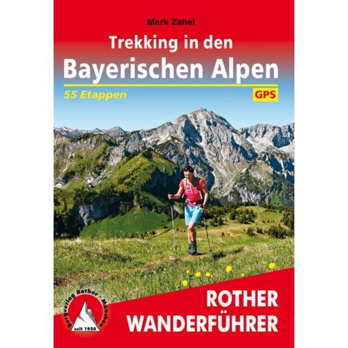 Bavarian Alps, trekking guide in German - Rother