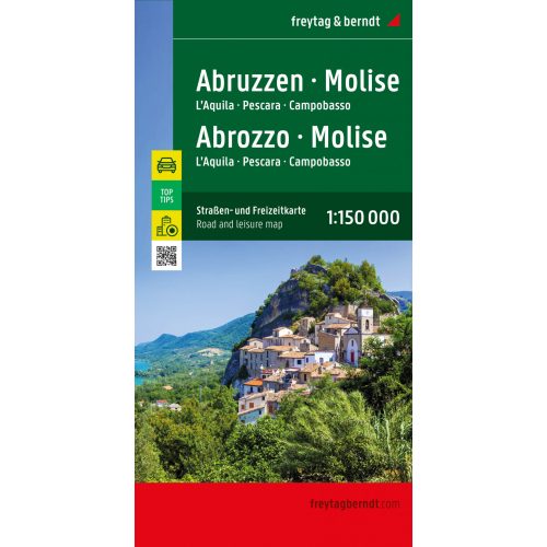 Abruzzi & Molise, travel map - Freytag-Berndt Top 10 Tips