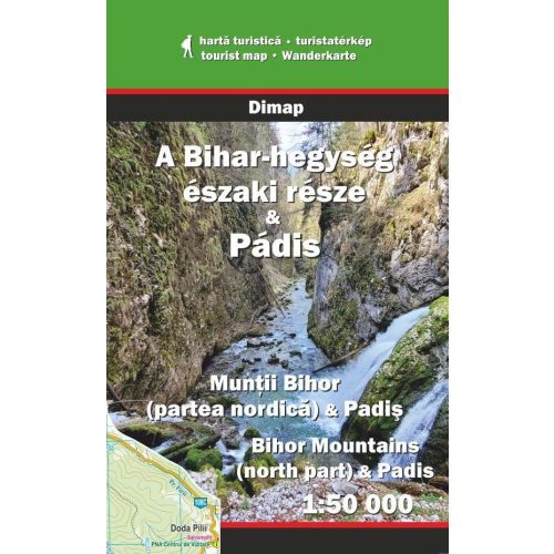 Bihar-hegység (észak), Pádis-fennsík turistatérkép - Dimap