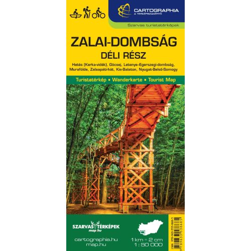 Zalai-dombság (dél) turistatérkép - Szarvas