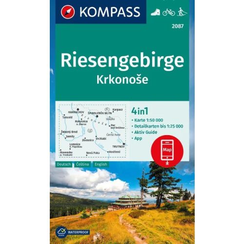 Giant Mountains, hiking map (WK 2087) - Kompass
