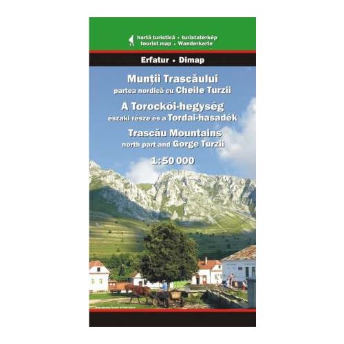 Trascău Mountains (North) & Turzii Gorge, hiking map - Dimap & Erfatur