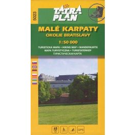   Malé Karpaty Mountains & environs of Bratislava, hiking map (5023) - Tatraplan