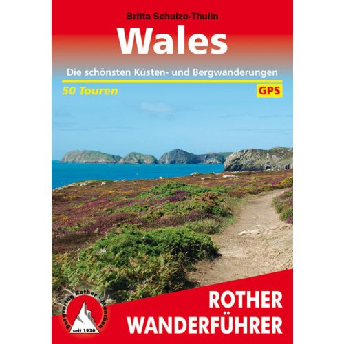 Wales, német nyelvű túrakalauz - Rother