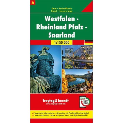 Westphalia, Rhineland-Palatinate & Saarland, travel map - Freytag-Berndt