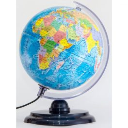 Politikai földgömb, világító, 25 cm - Belma