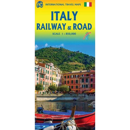 Italy, road and railway map - ITM