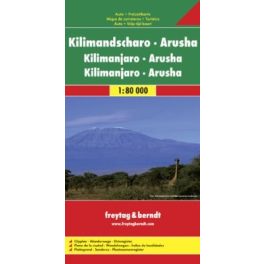 Kilimandzsáró térkép - Freytag-Berndt