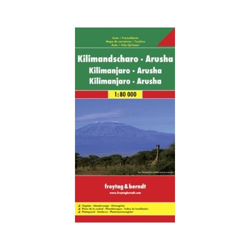 Kilimandzsáró térkép - Freytag-Berndt