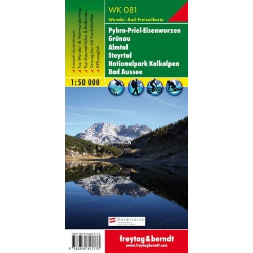 Pyhr- Priel-Eisenwurzen, Grünau, Almtal, Steyrtal, Kalkalpen National Park & Bad Aussee, hiking map (WK 081) - 