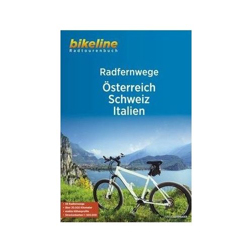 Austria, Switzerland & Italy, cycling guide in German - Esterbauer