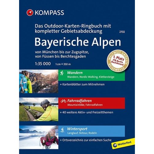 Bavarian Alps, hiking atlas (2702) - Kompass