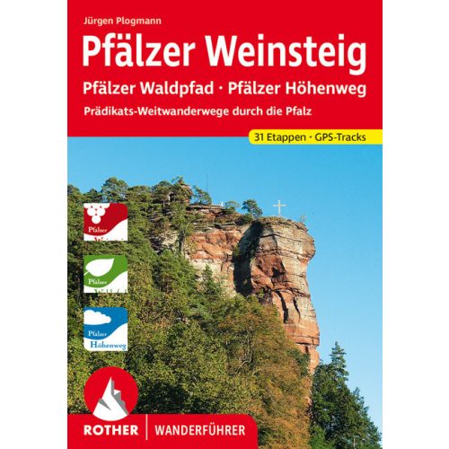 Pfälzer Weinsteig, német nyelvű túrakalauz - Rother