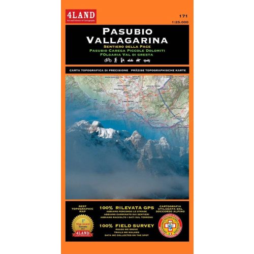 Pasubio & Vallagarina, hiking map (171) - 4LAND