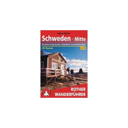 Sweden (centre), hiking guide in German - Rother