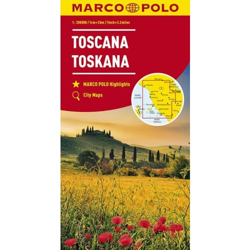 Toscana térkép (1: 200 000) - Marco Polo