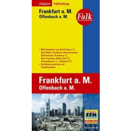 Frankfurt am Main, city map - Falk