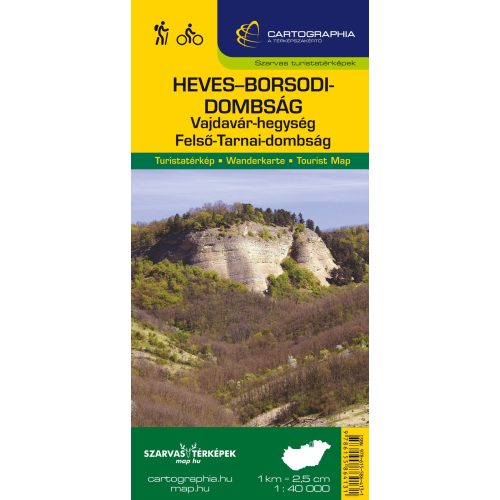 Heves–Borsod Hills, hiking map - Szarvas