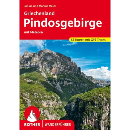 Pindosz-hegység, német nyelvű túrakalauz - Rother