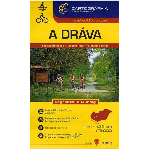 River Drava, leisure map - Cartographia