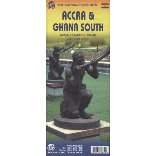 Accra & Ghana (dél) térkép - ITM
