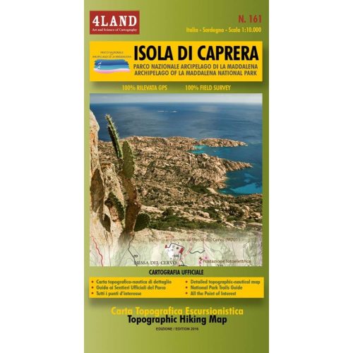 Isola di Caprera, hiking map (161) - 4LAND