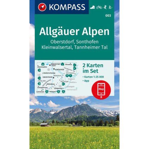 Allgäui-Alpok turistatérkép szett (WK 003) - Kompass